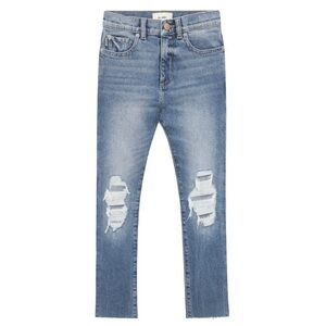 DL1961 Emie Straight High Rise Girl’s Size 12 New Ankle Distressed